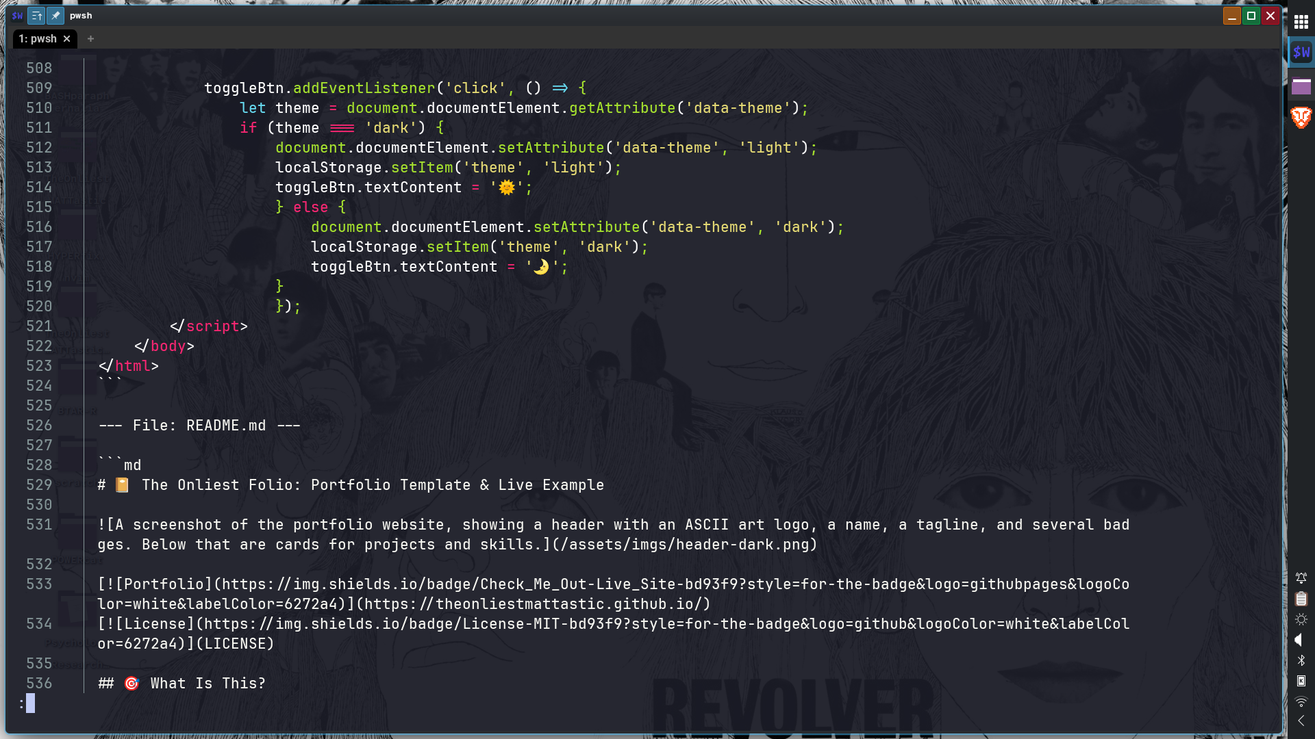 POWERcat in action - bat theme